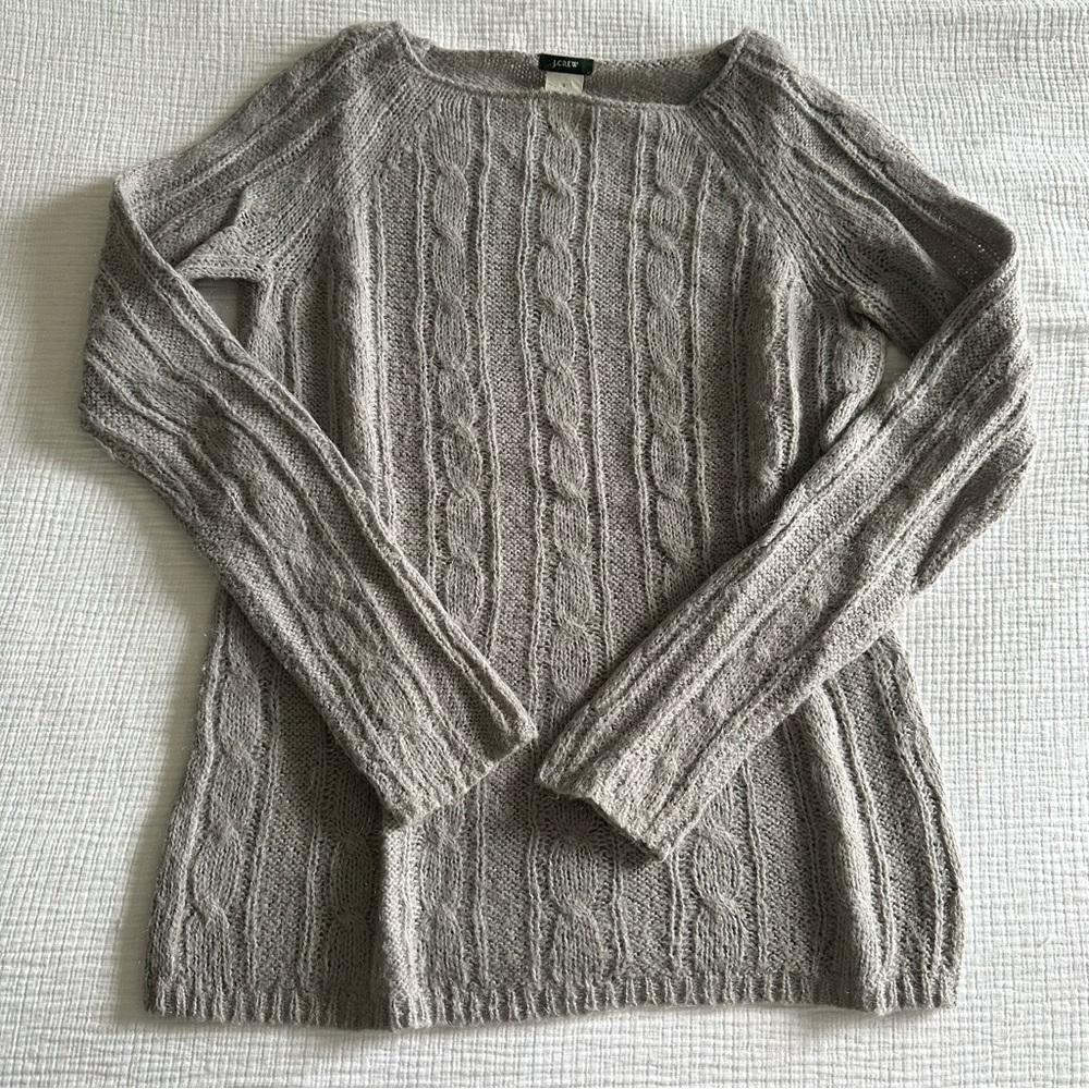 J.Crew cableknit mohair
